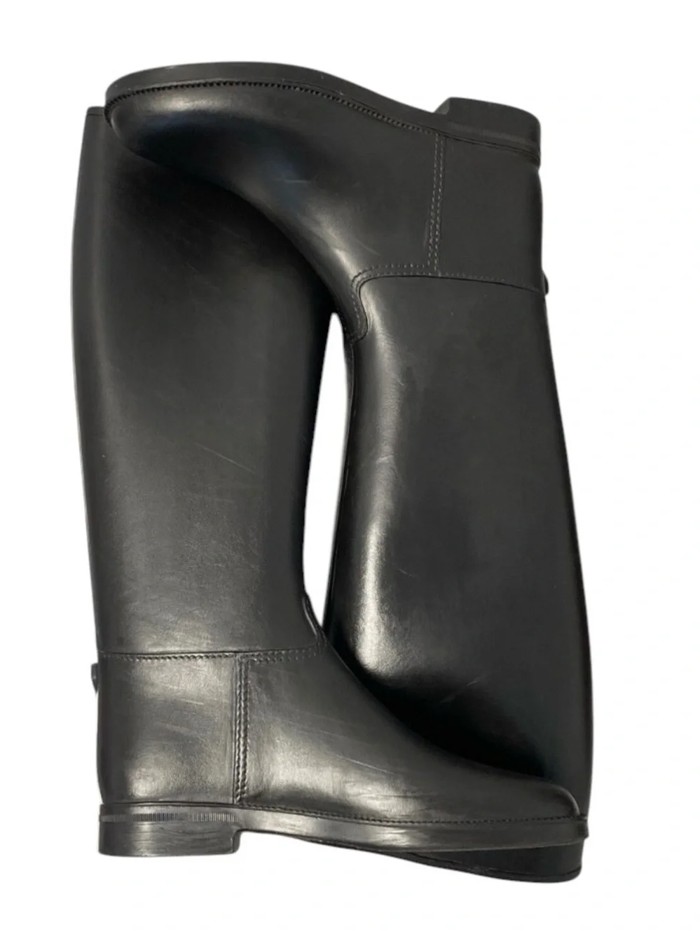 Winner Women’s Black Rubber Equestrian Riding Rain Boots Size 7 Made in Isreal